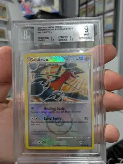Pokemon Card BGS PSA 9 GABITE Reverse Holo STAFF Promo 59/147 Supreme Victors - Image 1