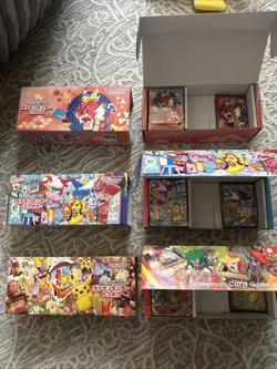 Pokemon Center Japan Deck Boxes Tohoku Hiroshima Fukuoka. NO PROMO CARDS LOT - Image 2