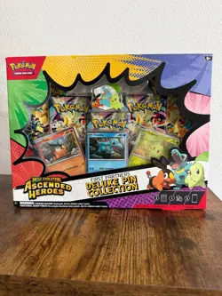 Pokemon Ascended Heroes First Partner Deluxe Pin Collection Sealed New - Image 1