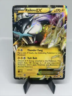 Pokemon TCG Raikou EX 38/108 Dark Explorers Ultra Rare Holo Card - Image 1