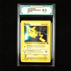 TQG 8.5 NM-MT+ 1999 Pokemon ENG Pikachu #4 Promo - Image 1