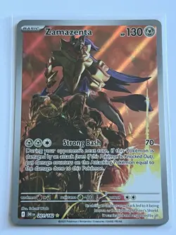 Zamazenta 201 / 182 Pokemon Destined Rivals 2025 Near Mint Illustration Rare - Image 2
