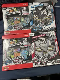 1 Black Bolt 1 White Flare Poster + Binder Collection Sam's Club Bundle IN HAND - Image 1