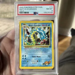 Pokemon TCG Misty's Gyarados Holo Rare Gym Challenge 13/132 PSA 8 - Image 1