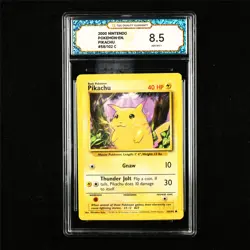 TQG 8.5 NM-MT+ 2000 Pokemon ENG Pikachu 58/102 C - Image 1