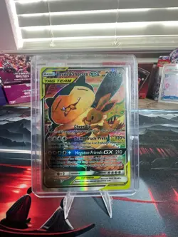2019 Pokemon Eevee & Snorlax GX SM Black Star Promo - Image 1
