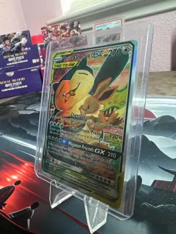 2019 Pokemon Eevee & Snorlax GX SM Black Star Promo - Image 5