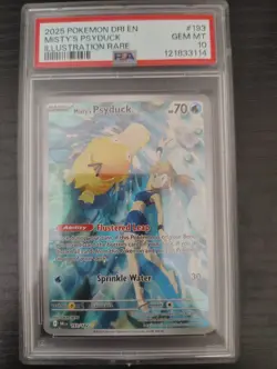 Misty's Psyduck Illustration Rare 193/182 PSA 10 - 2025 Pokemon Destined Rivals - Image 4
