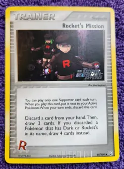 Rocket's Mission 88/109 Team Rocket Returns Stamped Reverse Holo Pokemon *NICE* - Image 1