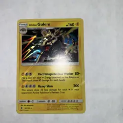 Pokemon TCG: Alolan Golem Holo Rare - Guardians Rising - 42/145 - Image 1