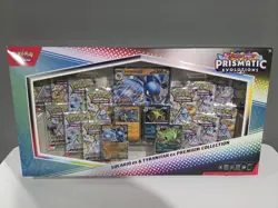 Pokemon Prismatic Evolutions Lucario ex & Tyranitar ex Premium Collection Box - Image 1