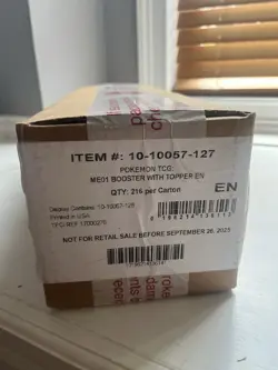 Pokemon Mega Evolutions Sealed Booster Box Case Enhanced 6x Boxes - In Hand - Image 1