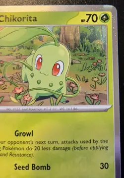 Chikorita 008/217 Cosmos Holo Common Promo Ascended Heroes Pokemon TCG - Image 3