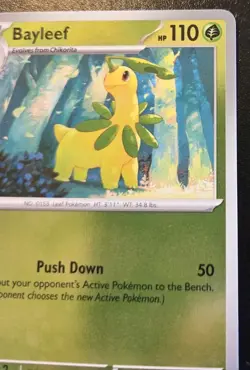 Bayleef 009/132 Reverse Holo Common Mega Evolution Pokemon TCG - Image 3