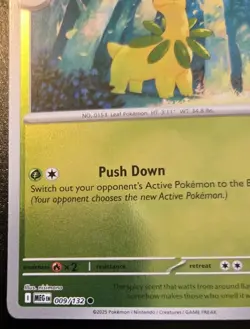 Bayleef 009/132 Reverse Holo Common Mega Evolution Pokemon TCG - Image 4