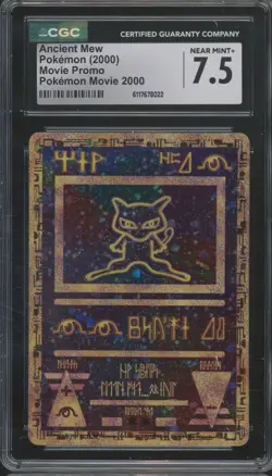 2000 Pokemon Movie Promo Ancient Mew CGC 7.5 - Image 1