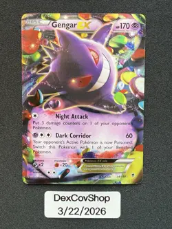Pokemon TCG Gengar EX 34/119 XY - Phantom Forces Holo - NEAR MINT! - Image 1