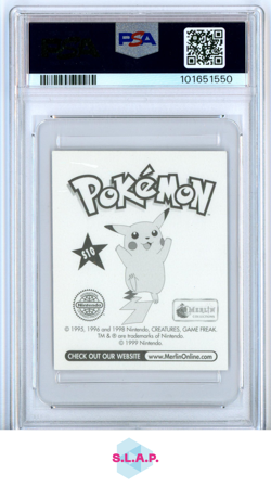 PSYDUCK-PRISM CRACKED ICE MERLIN POKEMON 1999 S10 PSA 7 - Image 2