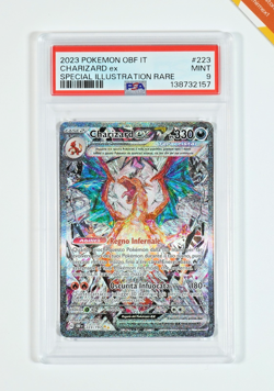 Pokemon PSA 9 Charizard Ex #223 OBF IT Special Illustration Rare 2023 Italiano - Image 1