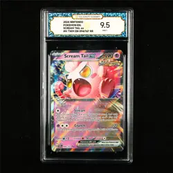 TQG 9.5 MINT+ 2024 Pokemon ENG Scream Tail ex 094/167 RR - Image 1