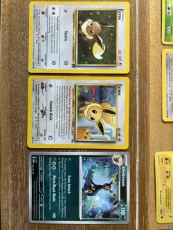Evee Pokemon Lot 1st Edition, Jolteon and Leafeon Holos, Umbreon - Image 4