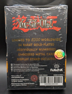 Fanattik Dark Magician Girl 24k Gold Plated Metal Card 1/5000 Limited Yugioh - Image 3