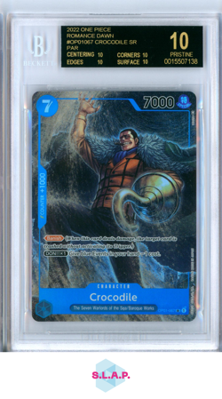 CROCODILE ALT ART BLK LABEL ONE PIECE OP01-067 2022 OP01 ROMA DAWN 10 EN BGS 10 - Image 1