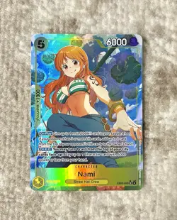 One Piece Card Game Nami SR Alt Art EB03-053 English NM Heroines Edition - Image 1
