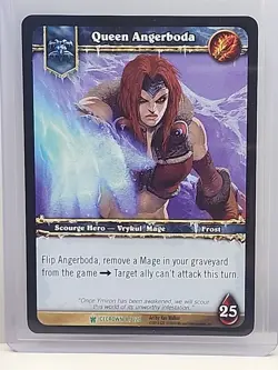 World Of Warcraft Queen Angerboda Icecrown 8/220 TCG Uncommon - Image 2