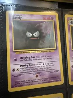 Vintage Pokemon Card Lot Binder Page Base Set / Gym Challenge - Gastly - Haunter - Image 2