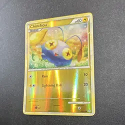 Pokemon Chinchou Reverse Holo Card 48/95 HS—Unleashed 60HP English 2010 TCG - Image 1