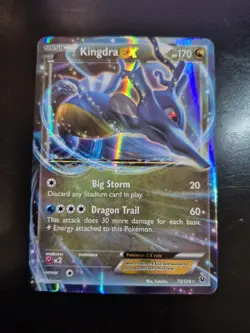 Pokemon TCG Kingdra-EX Fates Collide 73/124 NM Holo EX - Image 1