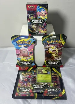 Pokemon TCG Lot of 4 Items as Pictured - Mega Evolutions Perfect Order Brand New - Image 2