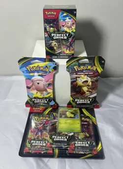 Pokemon TCG Lot of 4 Items as Pictured - Mega Evolutions Perfect Order Brand New - Image 3