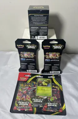 Pokemon TCG Lot of 4 Items as Pictured - Mega Evolutions Perfect Order Brand New - Image 4