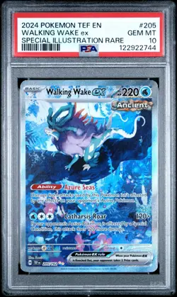 POKEMON TEMPORAL FORCES | SPECIAL ILLUSTRATION RARE #205 WALKING WAKE PSA 10 - Image 1