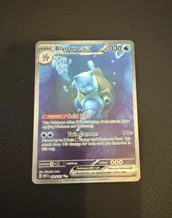 Pokemon TCG Blastoise EX Sir 200/165 Scarlet & Violet 151 - Image 1
