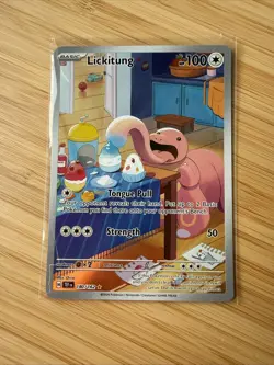 Pokemon TCG Lickitung 180/162 Temporal Forces Illustration Rare - Image 1
