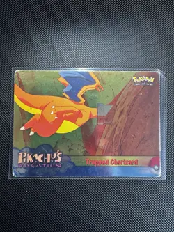 Trapped Charizard Holo #51 Pikachu's Vacation Topps Pokemon Card 1999 - Image 1