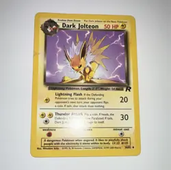 Pokemon Dark Jolteon Team Rocket Uncommon 38/82 Unlimited 2000 50 HP English - Image 1