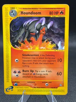 Houndoom 14/147 - Aquapolis - Rare - Pokemon TCG DMG - Image 1