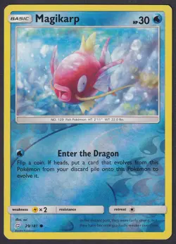 Pokemon Magikarp 29/181 Reverse Holo Team Up - Image 1