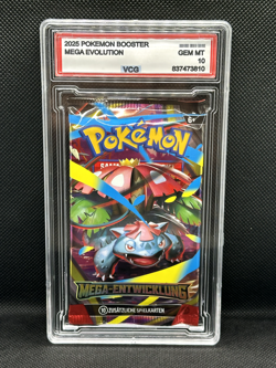 VCG Grade 10 Mint Pokemon Mega Evolution Booster Pack Mega Venusaur - NO PSA/BGS - Image 2