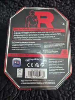 Pokemon TCG Destined Rivals Team Rocket's Mewtwo ex Tin Sealed - Image 2