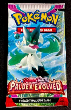 Pokemon TCG: SV02 - Paldea Evolved Factory Sealed Booster Pack Random Art - Image 1