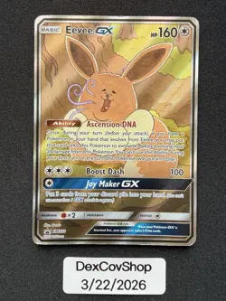 2019 Pokemon Sun & Moon Black Star Promos Eevee GX #SM233 - Image 1