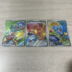 Pokemon First Partners 30th Anniversary Generation 1 set of three - Image 1