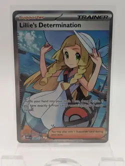 Lillie's Determination 169/132 Ultra Rare Mega Evolution Pokemon NM - Image 1