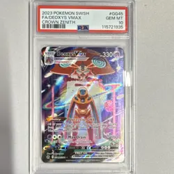 Deoxys VMAX Crown Zenith GG45 Ultra Rare Holo PSA 10 Pokemon TCG - Image 1