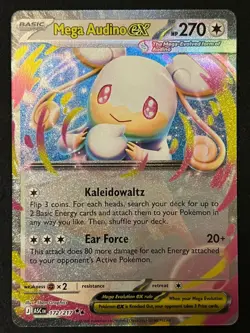 Pokemon TCG Mega Audino ex 172/217 Double Rare - Ascended Heroes - Pack Fresh ✅ - Image 1